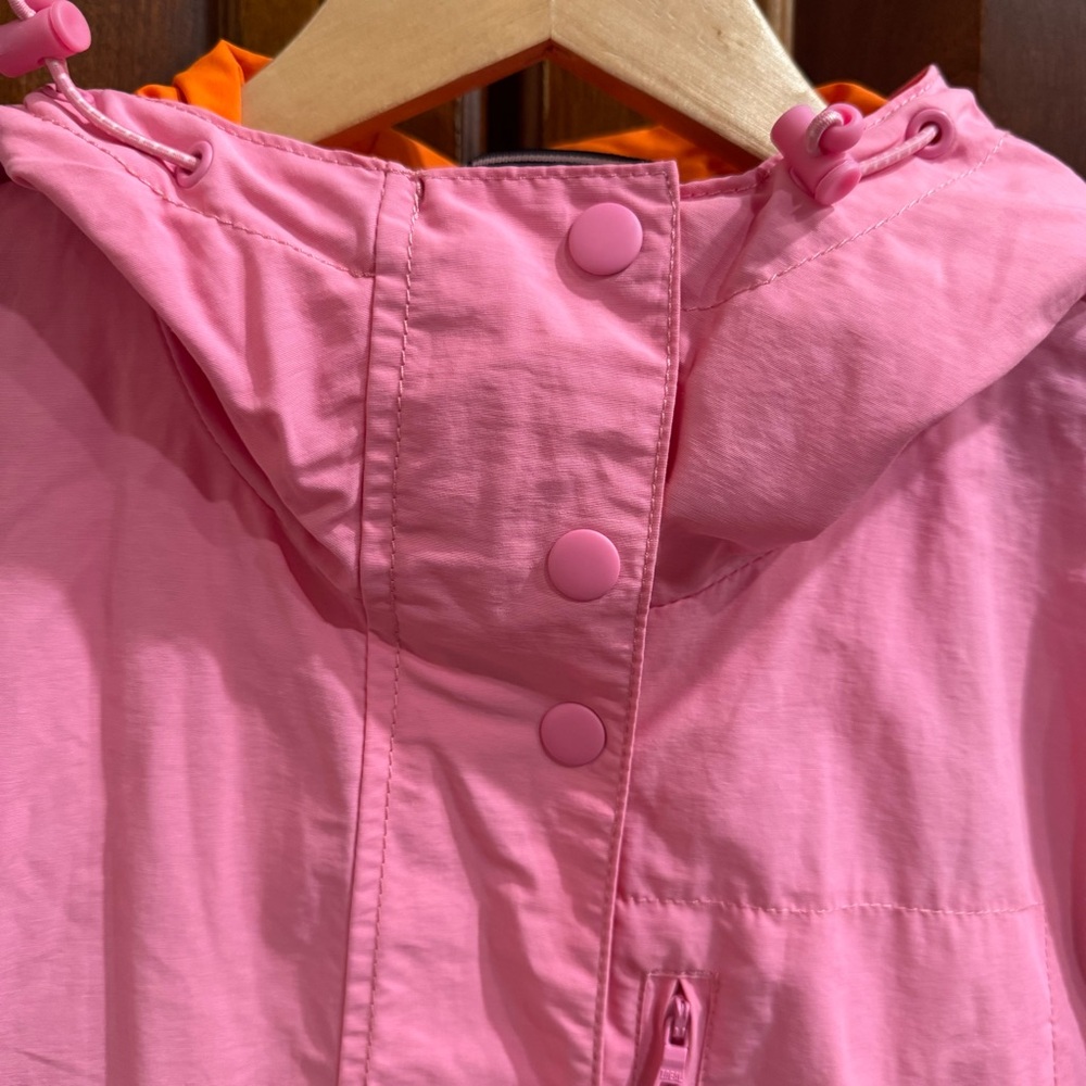 J. Crew Perfect Lightweight Rain Jacket Pink Orange Size Small - Picture 7 of 16